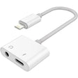 4XEM 4XEM 8-pin Lightning Adaptor with 3.5mm Audio Port - Lightning/Mini-phone Audio Cable for iPhone, iPod, iPad - First End: 1 x 8-pin Lightning - Male - Second End: 1 x Mini-phone Stereo Audio - Female,...  - 4X8PIN35SPLITTER
