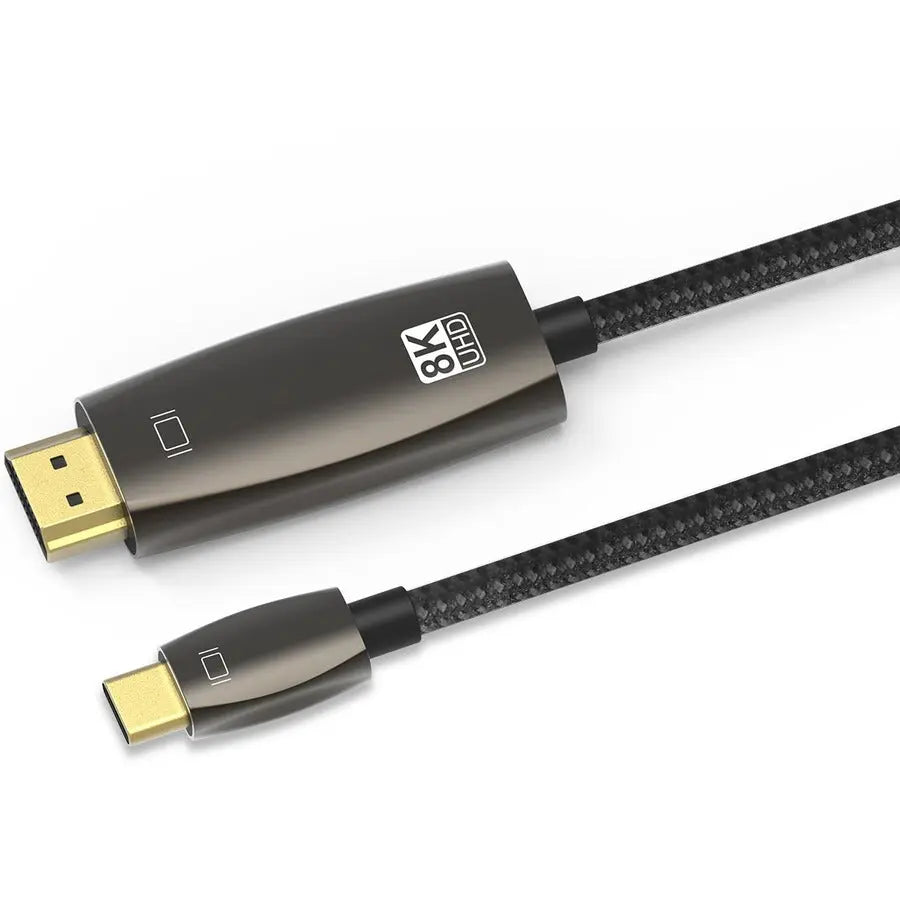 4XEM 4XEM 8K/4K 1M USB-C to HDMI Cable - 3.28 ft HDMI/USB-C A/V Cable for Audio/Video Device, MacBook, Chromebook, Mobile Phone, Gaming Console, Notebook, Home Theater System - First End: 1 x HDMI 2.1 Digi - 4XTPC023B1M