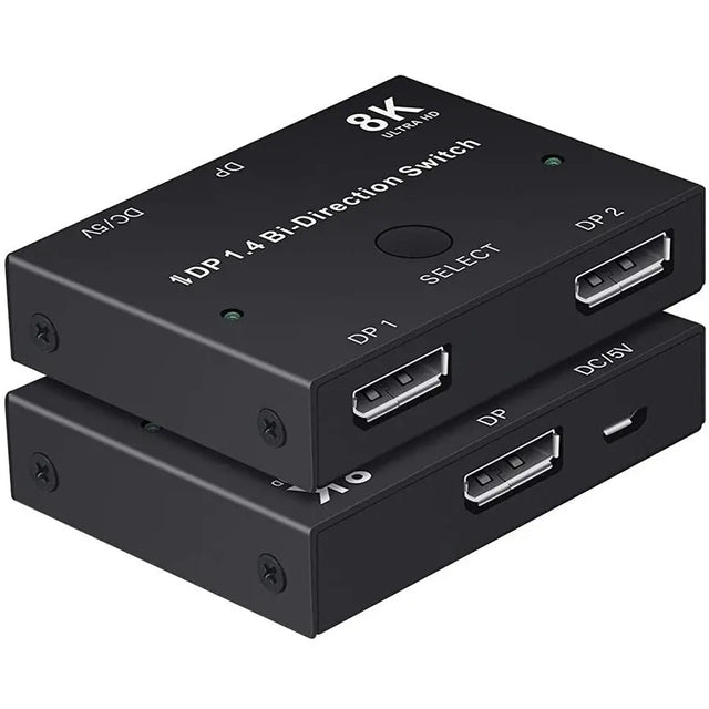 4XEM 4XEM 8K/4K DisplayPort Bi-Directional Switch - 7680 x 4320 - 8K - 2 x 1 - Display, Home Theater System2 x DisplayPort In - 1 x DisplayPort Out - DisplayPort