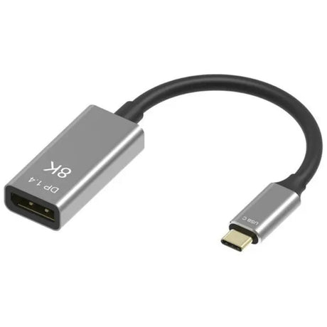 4XEM 4XEM 8K/4K USB-C to DisplayPort Adapter - 1 Pack - 1 x USB Type C - Male - 1 x DisplayPort 1.4a Digital Audio/Video - Female - 7680 x 4320 Supported - Black