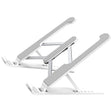 4XEM 4XEM Adjustable Laptop Metal Stand - Wide - 5.9" Height x 8" Width - Metal, Zinc Alloy, Silicone - Silver