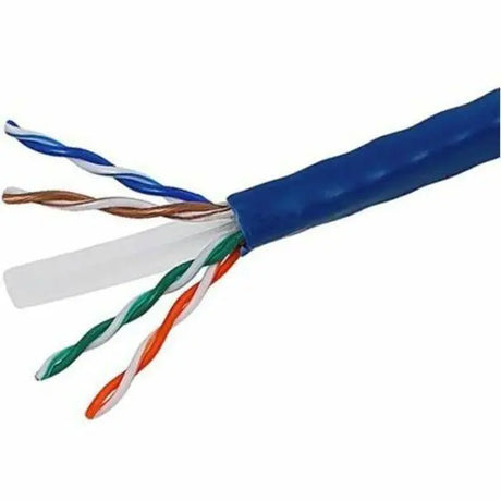 4XEM 4XEM Cat6 UTP Bulk Cable - 1000 ft Category 6 Network Cable for Network Device - Bare Wire - Bare Wire - 10 Gbit/s up to 30M/100ft- CM - 24 AWG - Blue - 4XCAT61000BL