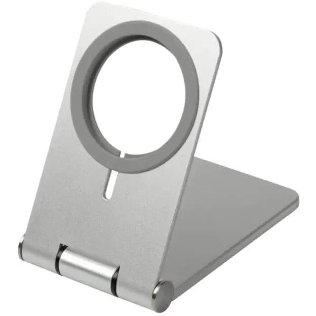 4XEM 4XEM Desktop Mobile Device Metal Stand - 2.6" Height x 1.6" Width - Metal, Aluminum Alloy, Silicone - Silver