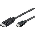 4XEM 4XEM DisplayPort to HDMI 3FT Adapter Cable - 3 ft DisplayPort/HDMI A/V Cable for Audio/Video Device, TV, Projector, Monitor - First End: 1 x HDMI 1.4 Digital Audio/Video - Male - Second End: 1 x Displ...  - 4XDPMHDMIM3FT
