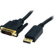 4XEM 4XEM High Speed DisplayPort to DVI Adapter Cable - 10 ft DisplayPort/DVI Video Cable for Video Device, Monitor, TV, Projector - First End: 1 x 20-pin DisplayPort Digital Audio/Video - Male - Second En...  - 4XDPMDVIM10FT