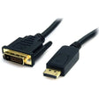 4XEM 4XEM High Speed DisplayPort to DVI Adapter Cable - 15 ft DisplayPort/DVI Video Cable Adapter for Video Device, Monitor, TV, Projector - First End: 1 x 20-pin DisplayPort Digital Audio/Video - Male - S...  - 4XDPMDVIM15FT