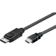 4XEM 4XEM High Speed DisplayPort to HDMI Adapter Cable - 15 ft DisplayPort/HDMI A/V Cable for Audio/Video Device, TV, Monitor, Projector - First End: 1 x 20-pin DisplayPort Digital Audio/Video - Male - Sec...  - 4XDPMHDMIM15FT