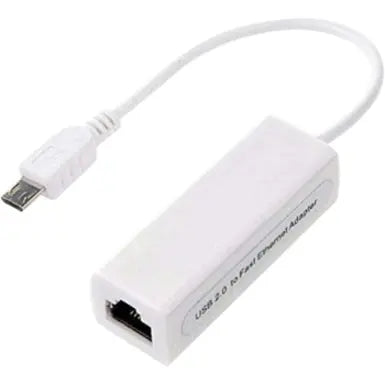 4XEM 4XEM Micro USB to 10/100Mbps Ethernet Adapter - Micro USB to 10/100Mbps Ethernet Adapter SPEC Cat5e adapter networking adapter - 4XMICROUSBENET
