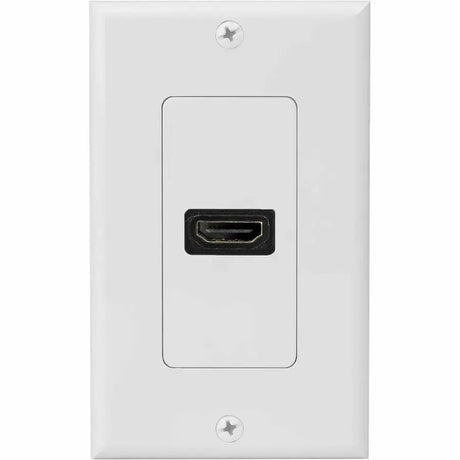 4XEM 4XEM Single Outlet Female High Speed HDMI Wall Plate with 3D support - White 1Port Single outlet femaleHDMI Wall Plate To Mount To A Single Gang Box - 4XWALLHDMI1