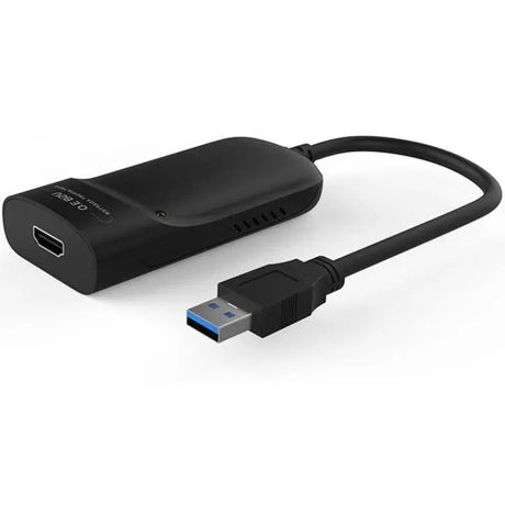 4XEM 4XEM SuperSpeed USB 3.0 to HDMI External Video Card Adapter - USB 3.0 - 1 x 19-pin HDMI HDMI 1.3 Digital Audio/Video Female - 1920 x 1200 Supported - Black - 4XUSB3HDMI