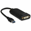 4XEM 4XEM USB 3.0 to DVI Display Adapter - 1 x Type A USB 3.0 Powered USB Male - 1 x 29-pin DVI-I Video Female, 1 x Mini-phone Audio In Female, 1 x Mini-phone Audio Out Female - 2048 x 1152 Supported - Bla...  - 4XUSB3DVI