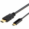 4XEM 4XEM USB-C to HDMI Cable - 6 ft HDMI/USB A/V Cable for Projector, MacBook, TV, MacBook Air, iMac, Audio/Video Device, Chromebook, iPad Pro, MacBook Pro, HDTV, Monitor, ... - First End: 1 x 24-pin USB ...  - 4XUSBCHDMI6B
