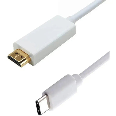 4XEM 4XEM USB-C to HDMI Cable - 6FT White - 6 ft HDMI/USB A/V Cable for Audio/Video Device, TV, Projector, Monitor, iPad Pro, MacBook Air - First End: 1 x Type C Male USB - Second End: 1 x HDMI Male Digita...  - 4XUSBCHDMI6