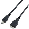 4XEM 4XEM USB-C to Micro USB 3.1 Cable - 3ft - 3 ft USB Data Transfer Cable - First End: 1 x USB 3.1 Type C - Male - Second End: 1 x Micro USB 3.1 Type B - Male - 10 Gbit/s - Shielding - Black - 1 - 4XUSBCMUSBB3