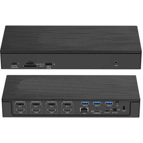 4XEM 4XEM USB-C Ultra 5K (with Dual 4K) Universal Docking Station - for Notebook - Memory Card Reader - microSD, SD - 100 W - USB Type C - 4 Displays Supported - 4K, 5K - 3840 x 2160, 5120 x 2880 - 6 x USB - 4XUG69PD10