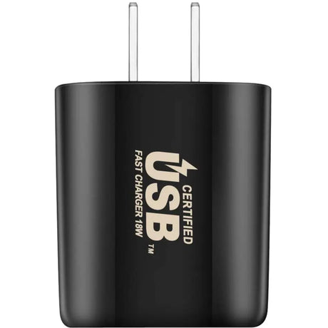 4XEM 4XEM USB-C Wall Charger BLACK - 4XEM USB-C 18W PD High Speed USB C Wall Charger BLACK - 4XUSBCCHARGER