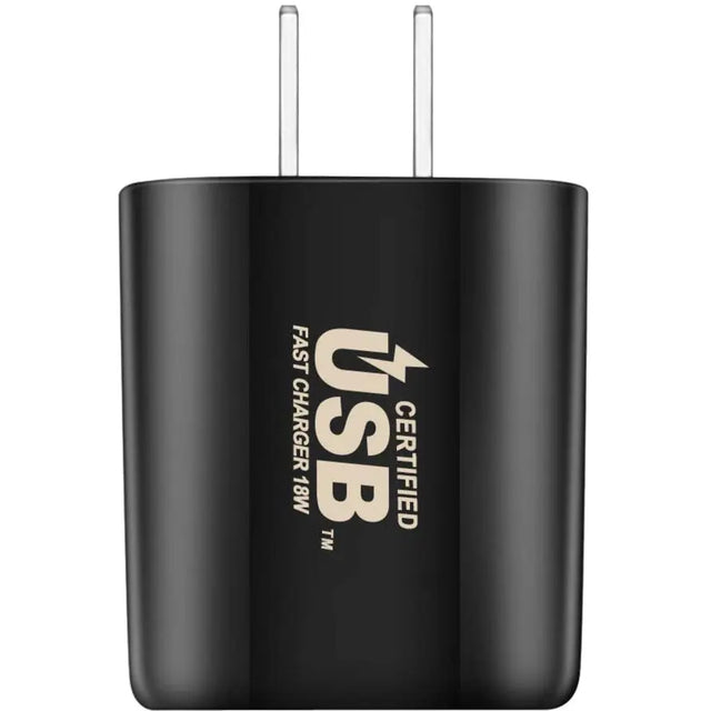 4XEM 4XEM USB-C Wall Charger BLACK - 4XEM USB-C 18W PD High Speed USB C Wall Charger BLACK - 4XUSBCCHARGER