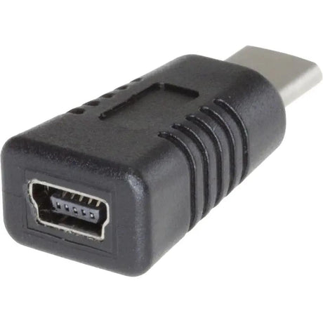 4XEM 4XEM USB Type-C to USB Type-B Mini Adaptor - 1 Pack - 1 x Type C USB 2.0 USB Male - 1 x Type B USB 2.0 Mini USB Female - Black - 4XUSBCMINIUSBA