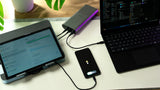 Targus APB080GLZ power bank 2500 mAh Silver, Black - APB080GLZ