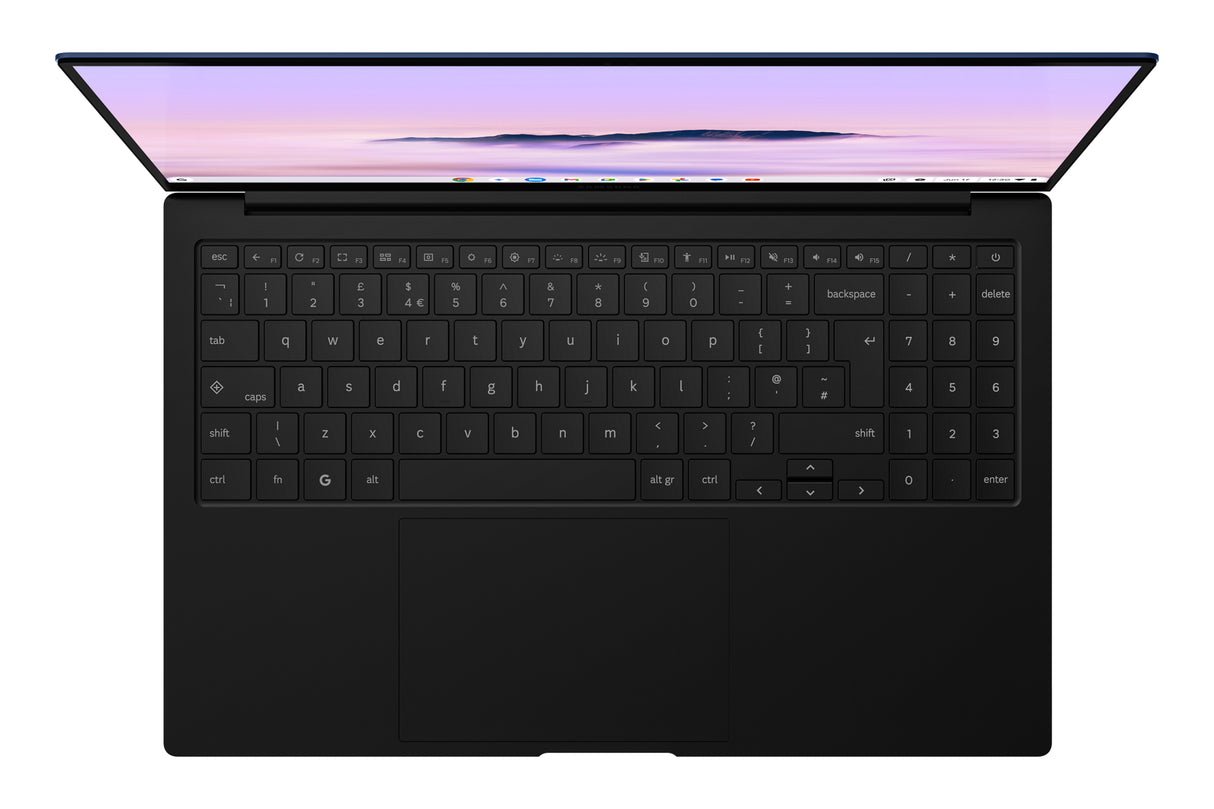 Samsung Galaxy Chromebook Plus Intel Core 3 100U Laptop 39.6 cm (15.6") Full HD 8 GB LPDDR5x-SDRAM 256 GB eUFS Wi-Fi 6E (802.11ax) ChromeOS Blue - XE550XGA-KC1US