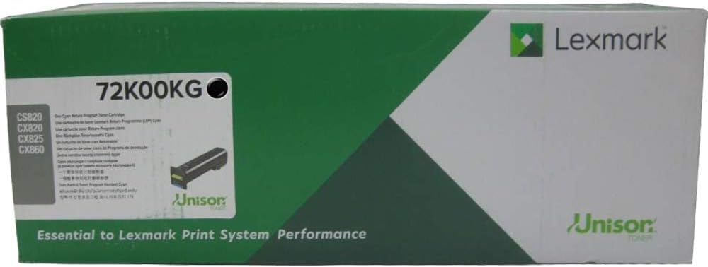 Lexmark Black Toner Cartridge Return Program Yield 8000 Pages, TAA Compliant - 72K00KG