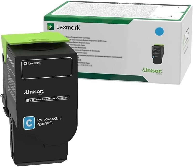 Lexmark Cyan Toner Cartridge Return Program Yield 1,000 Pages - 80C00CG