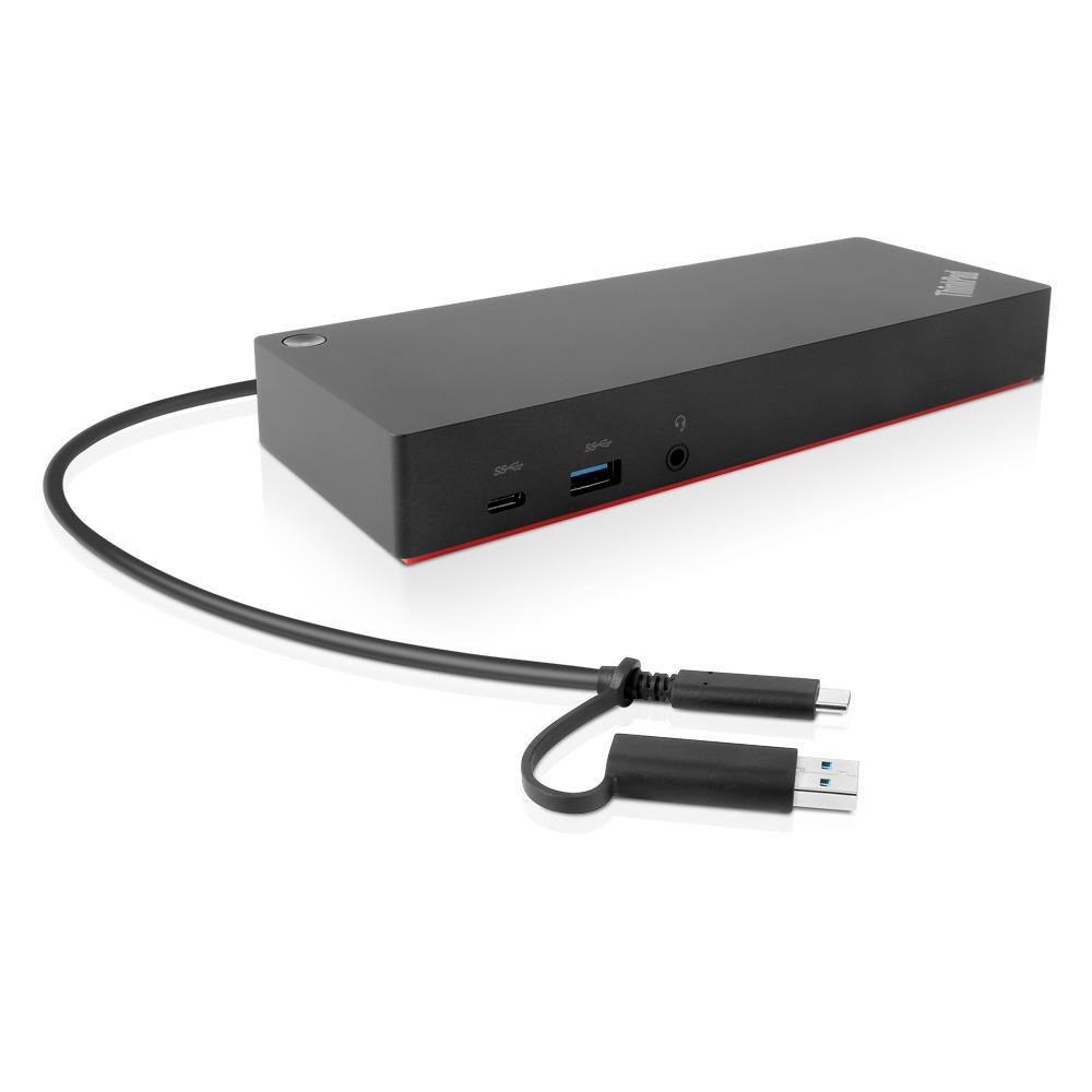 Lenovo ThinkPad Hybrid USB-C with USB-A Dock Wired USB 3.2 Gen 2 (3.1 Gen 2) Type-C Black - 40AF0135US