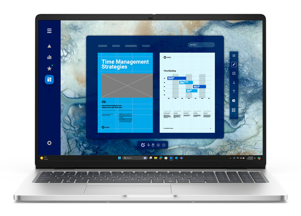 DELL Pro 16 PC16250 Intel Core Ultra 5 235U Laptop 40.6 cm (16") Full HD+ 32 GB DDR5-SDRAM 512 GB SSD Wi-Fi 6E (802.11ax) Windows 11 Pro US English Platinum, Silver - 3HN1W DELL