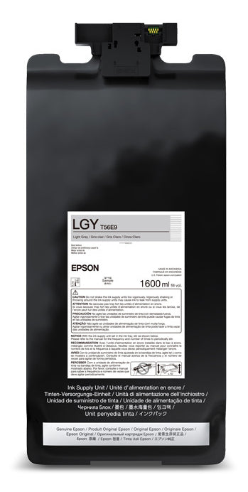 Epson UltraChrome PRO12 Photo Light Gray Ink Bag (Pigment) (1,600 mL) - T56E920
