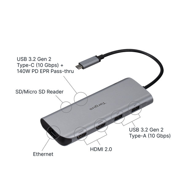 Targus DOCK403GL mobile device dock station Mobile computer Silver - DOCK403GL