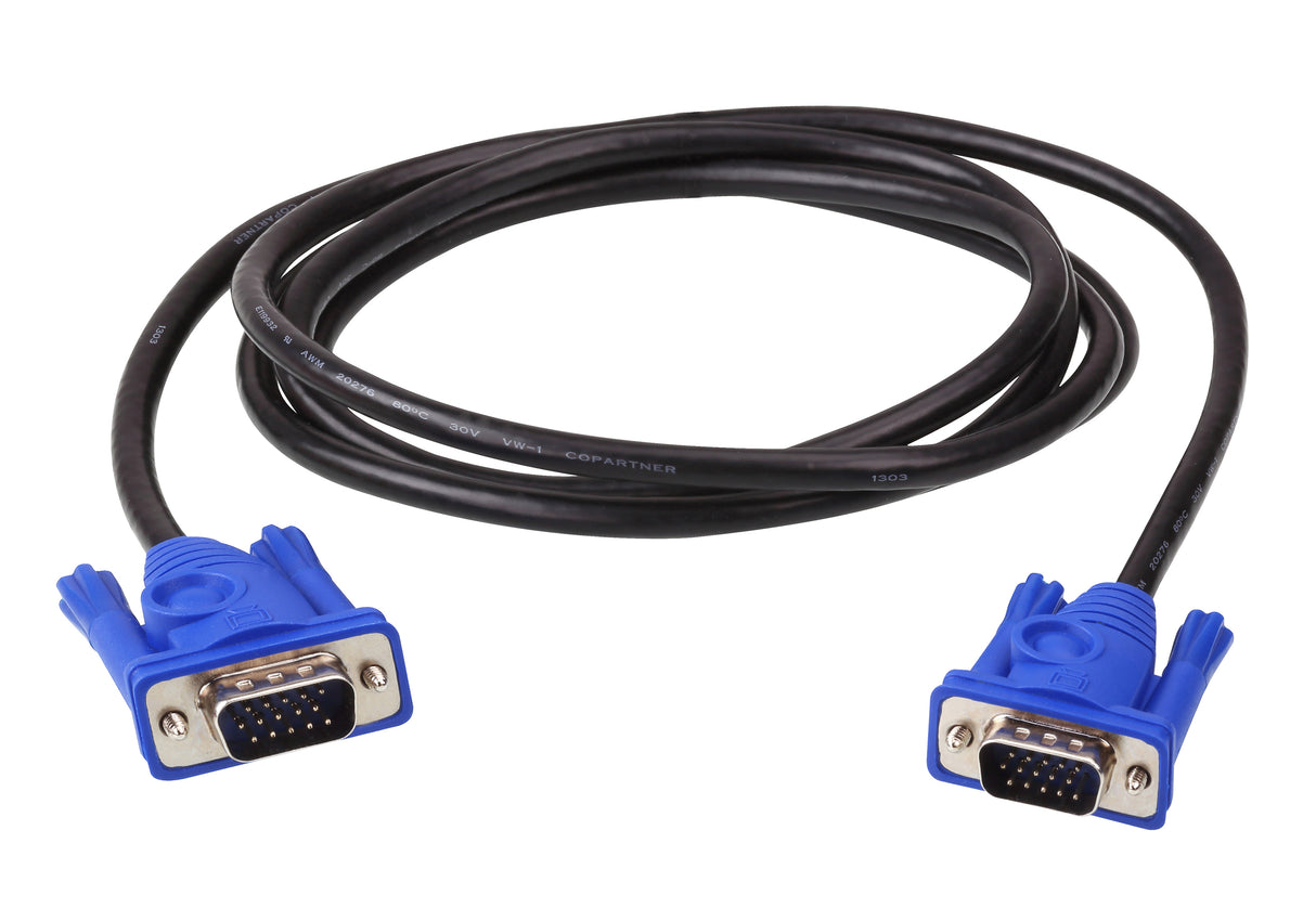 ATEN 2L-2502 VGA cable 2 m VGA (D-Sub) Black - 2L2502