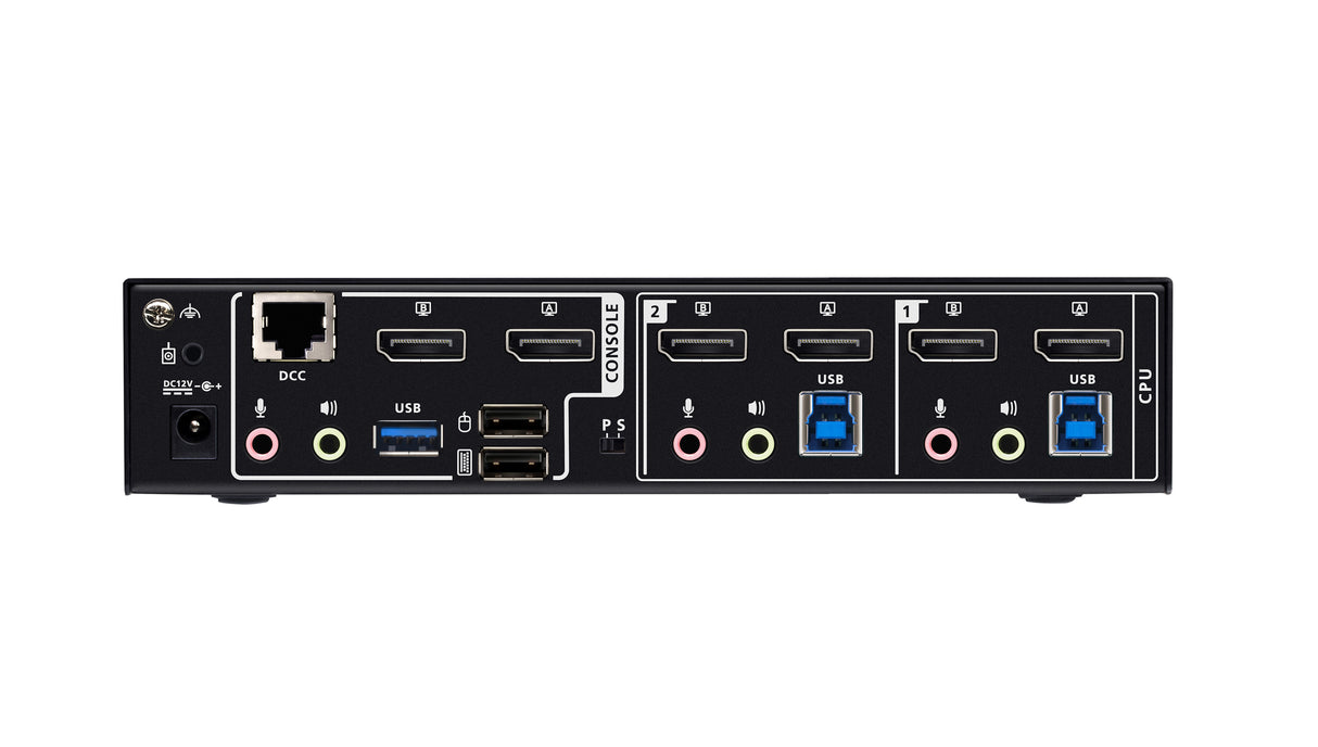 ATEN 2-Port USB 3.0 8K DisplayPort Dual-Display KVMP™ Switch (Cables included) - CS1942DPA ATEN