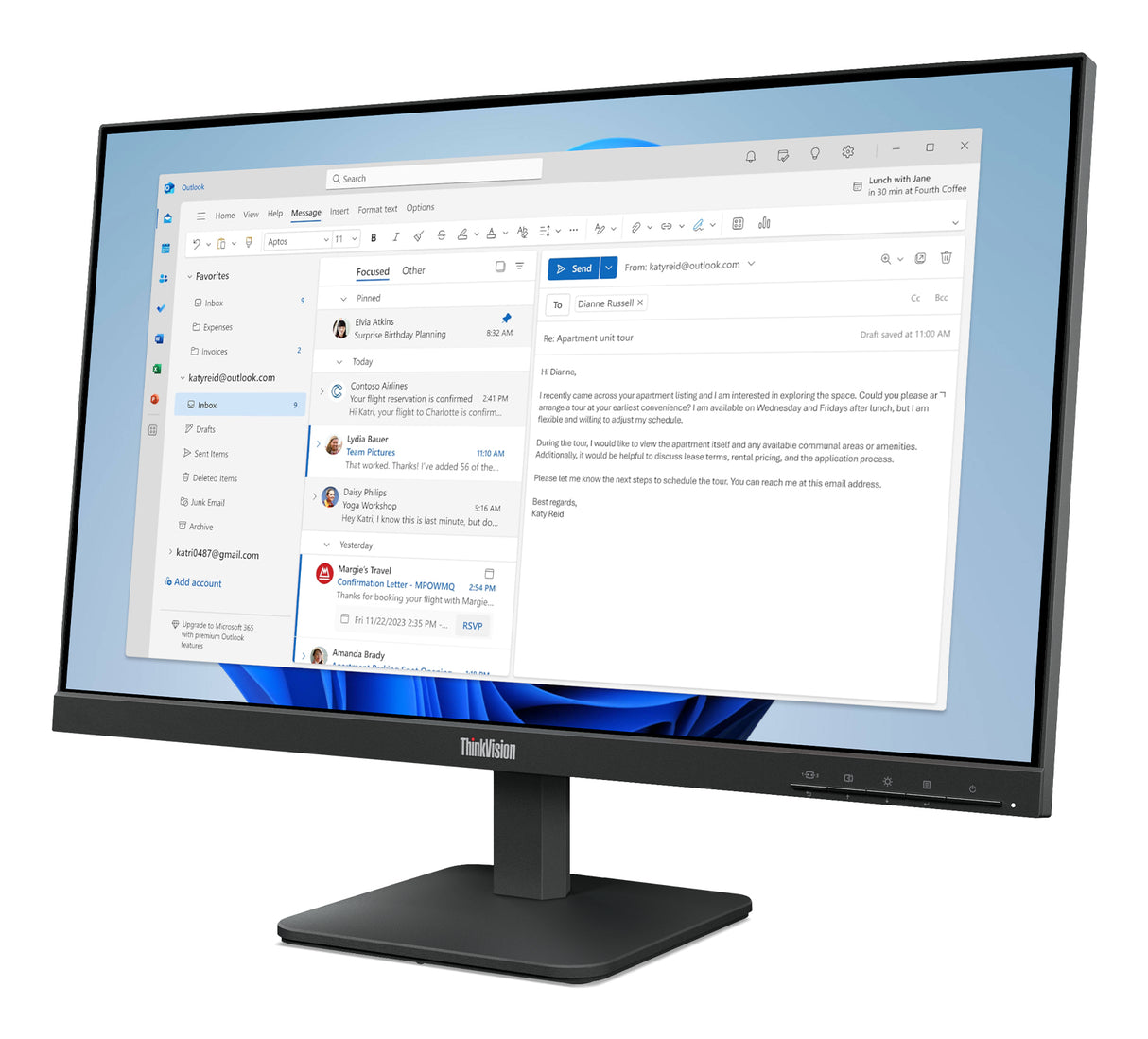 Lenovo ThinkVision S24-4e Monitor - 64B5KAR1UZ