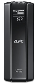 APC Back-UPS Pro, 1500VA/865W, Tower, 230V, 10x IEC C13 outlets, AVR, LCD, User Replaceable Battery - BR1500GI