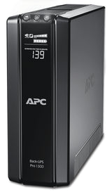 APC Back-UPS Pro, 1500VA/865W, Tower, 230V, 10x IEC C13 outlets, AVR, LCD, User Replaceable Battery - BR1500GI