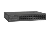 NETGEAR GS324 Unmanaged Gigabit Ethernet (10/100/1000) 1U Black - GS324-200NAS