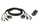 ATEN DVI-D Dual Link Secure KVM 1,8M USB DVI-D Dual Link - 2L7D02UDX2