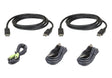 ATEN USB DisplayPort Dual Display Secure KVM; 1,8M USB DisplayPort Dual Display - 2L7D02UDPX5 ATEN