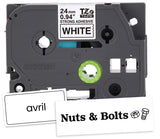 Brother TZe-S251G label-making tape Black on white - TZES251G