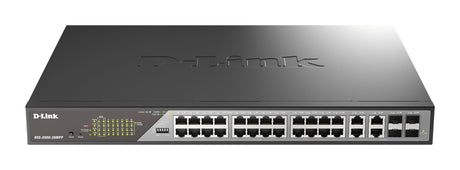 D-Link DSS-200G-28MPP network switch Managed L2 Gigabit Ethernet (10/100/1000) Power over Ethernet (PoE) 1U Grey - DSS-200G-28MPP D-LINK