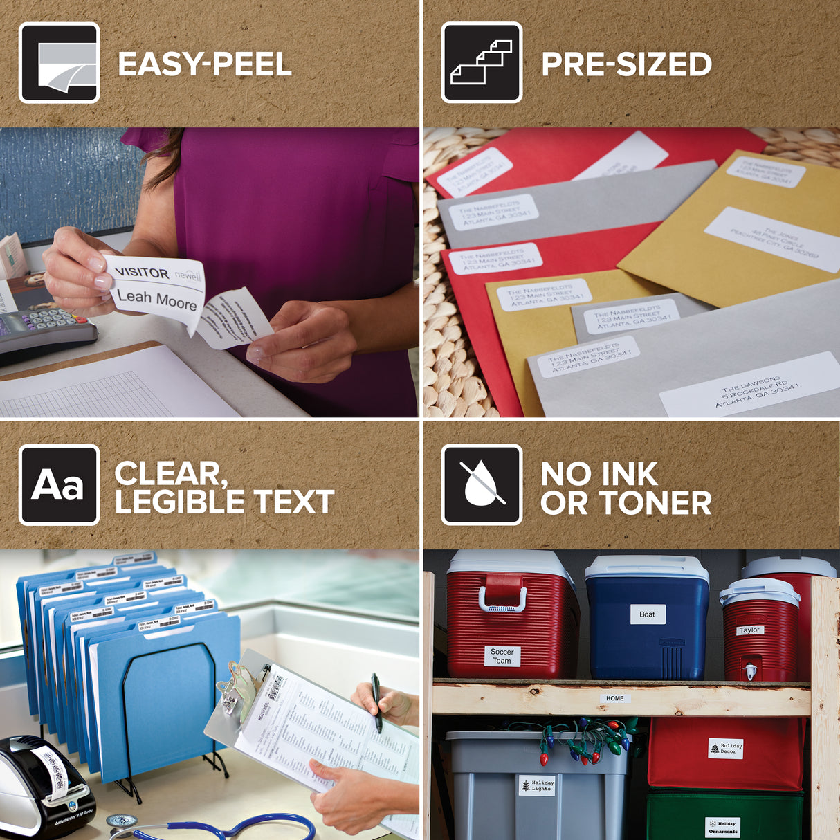DYMO Authentic LabelWriter Durable Labels | 59mm x 190mm | White Poly | 170 Large Self-Adhesive Labels | High-Performance | For LabelWriter Label Makers - 1933087