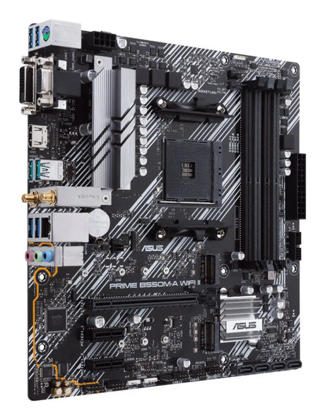 Asus Prime B550M-A WiFi motherboard on a white background