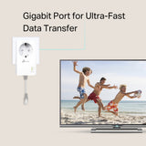 TP-Link AV1000 Gigabit Passthrough Powerline Starter Kit - TL-PA7017P KIT