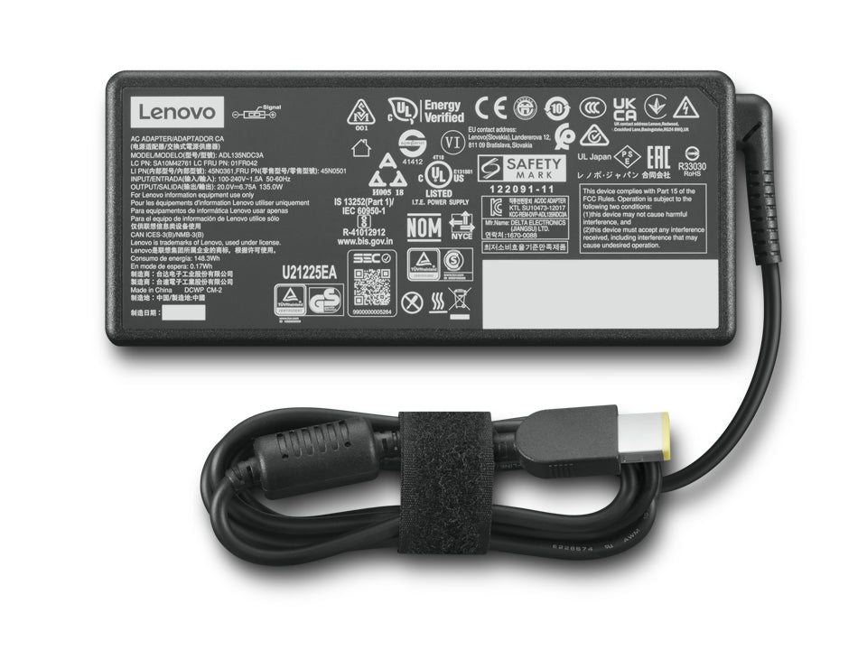 Lenovo GX21G06623 power adapter/inverter Indoor 135 W Black - GX21G06623