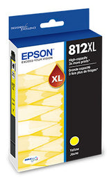 Epson (T812) High Capacity Yellow Ink Cartridge W/Sensormatic - T812XL420-S