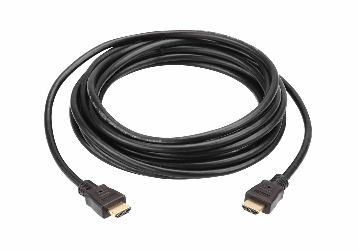 ATEN High Speed HDMI Cable with Ethernet True 4K ( 4096X2160 @ 60Hz); 2 m HDMI Cable with Ethernet - 2L7D02H-1