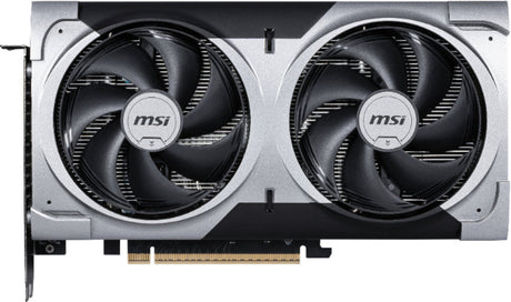MSI graphics card with dual fans on a white background