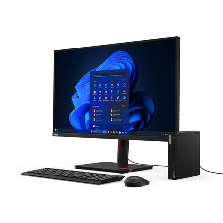 Lenovo ThinkCentre M70q Gen 5 Intel® Core™ i5 i5-14400T 16 GB DDR5-SDRAM 256 GB SSD Windows 11 Pro Mini PC Black - 12TD001UUS LENOVO