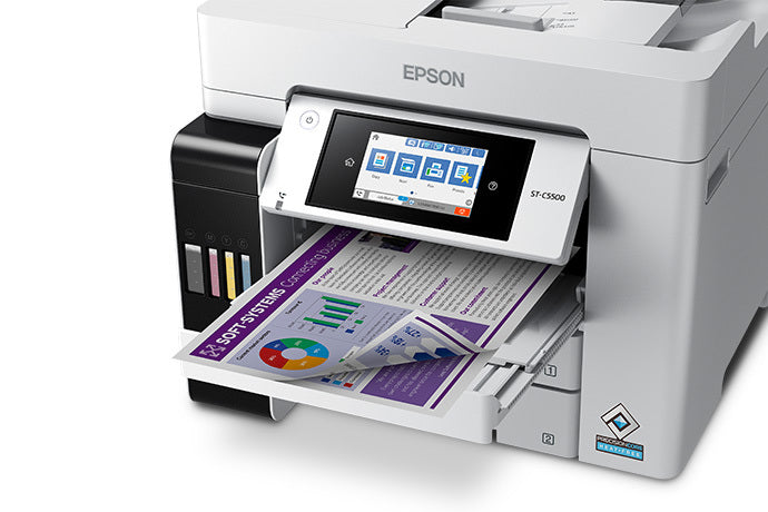 Epson WorkForce ST-C5500 Supertank Color Multifunction Printer, PS/PCL - C11CJ28202