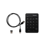 Targus EcoSmart numeric keypad Universal Bluetooth/USB/RF Wireless Black - AKP14GL